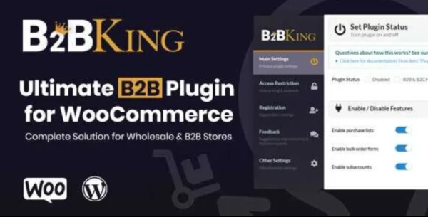 B2BKing GPL v5.2.00 The Ultimate WooCommerce B2B & Wholesale Plugin